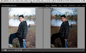 Before and After with Radial Filter adjustments
