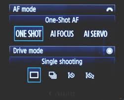 Canon Auto focus modes