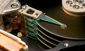 There are lots of moving parts inside a computer hard drive