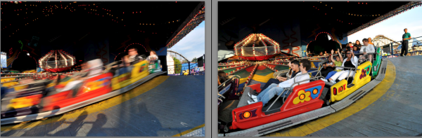 Fast and Slow shutter speed comparison 
