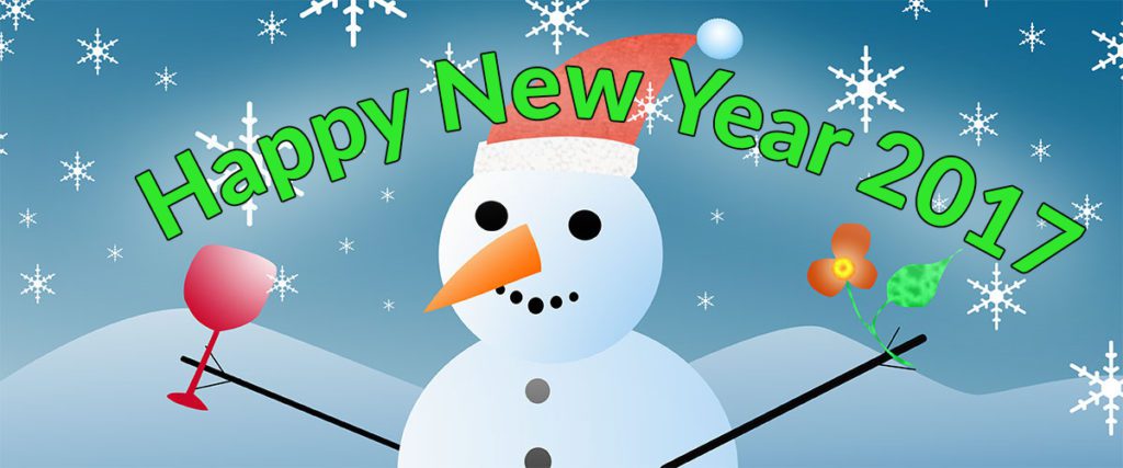 Happy New Year 2017 2 Snowman feature